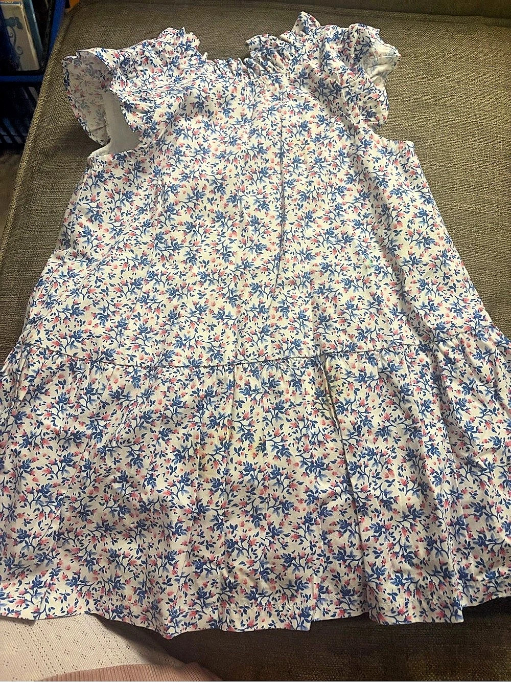 Ruffle Butts Floral Ruffle Sleeve Dress Size 3T Like New